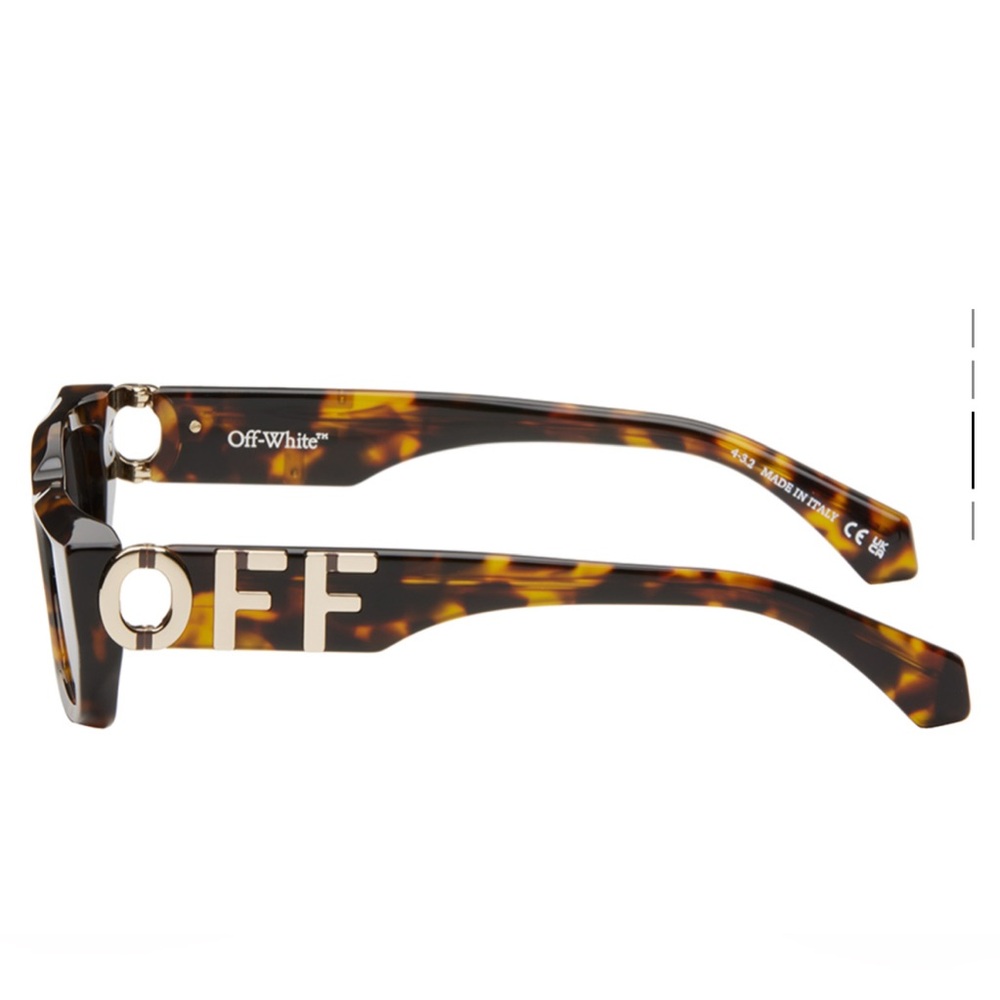 Off White Fillmore Tortoiseshell Sunglasses - Picture 4 of 4